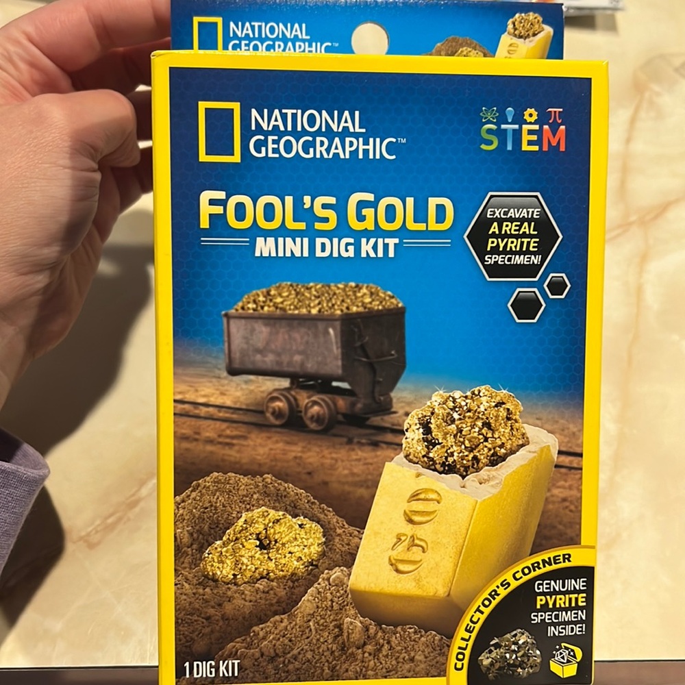 NIB National Geographic Fools Gold Mini Dig Kit